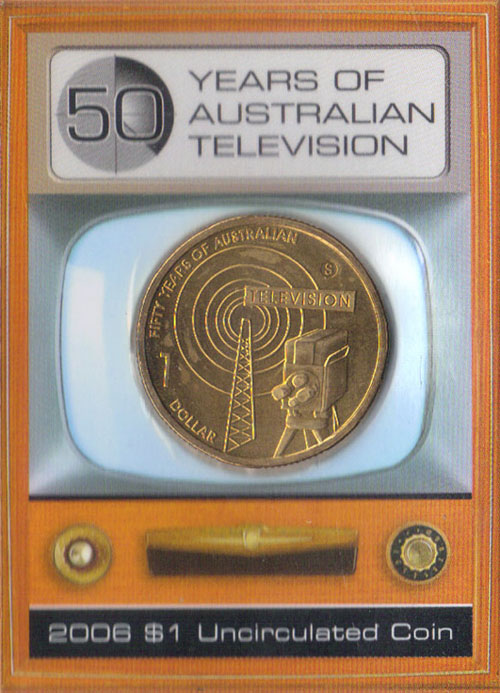 2006 S Australia $1 (50 Years of Television) K000115